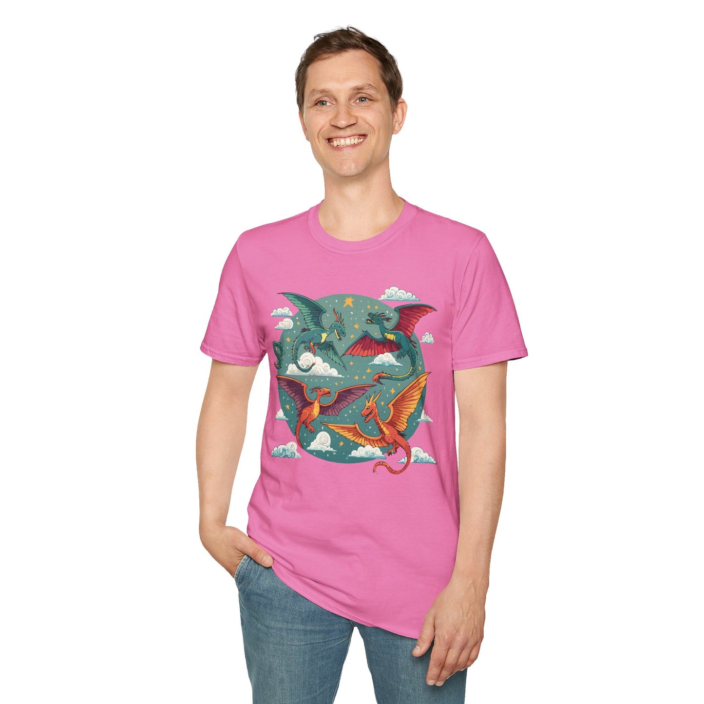 Dragon T Shirt, Dragon Shirt, Shirt with Animals, Animal Shirt