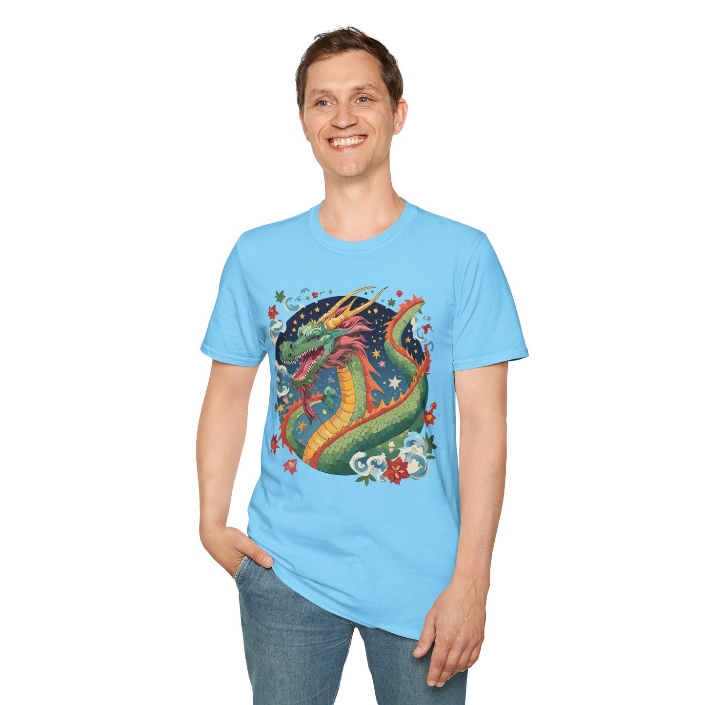 Dragon T Shirt, Dragon Shirt, Shirt with Animals, Animal Shirt