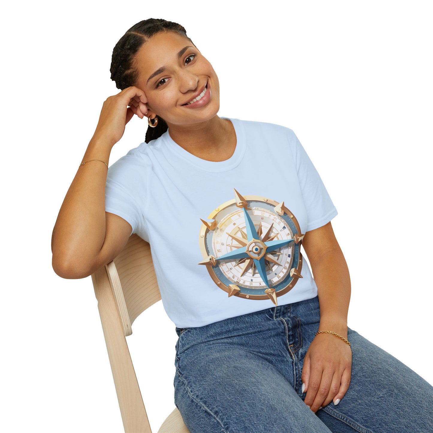 Compass T Shirt, Compass Shirt, Shirt with Compass, Navigator Shirt