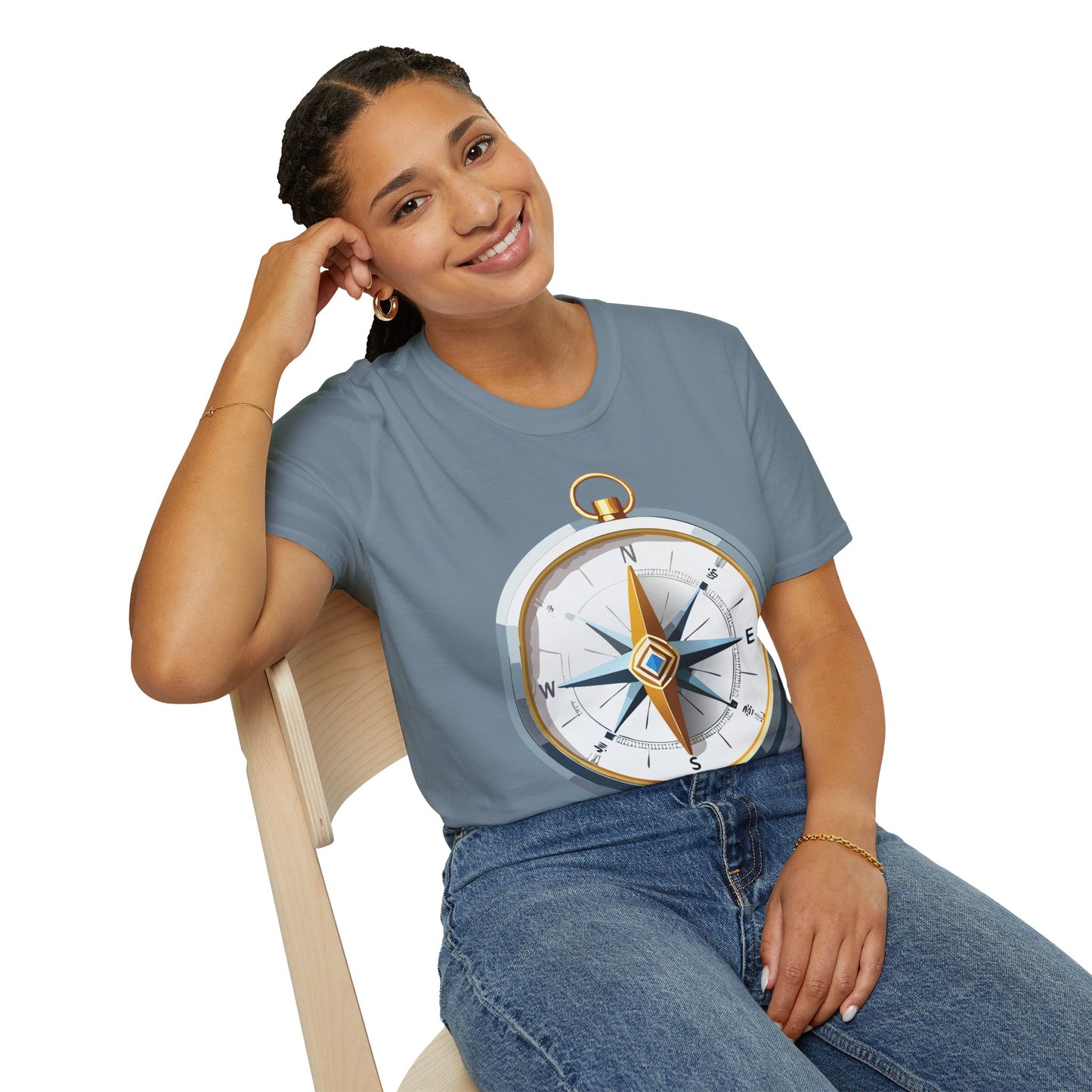 Compass T Shirt, Compass Shirt, Shirt with Compass, Navigator Shirt