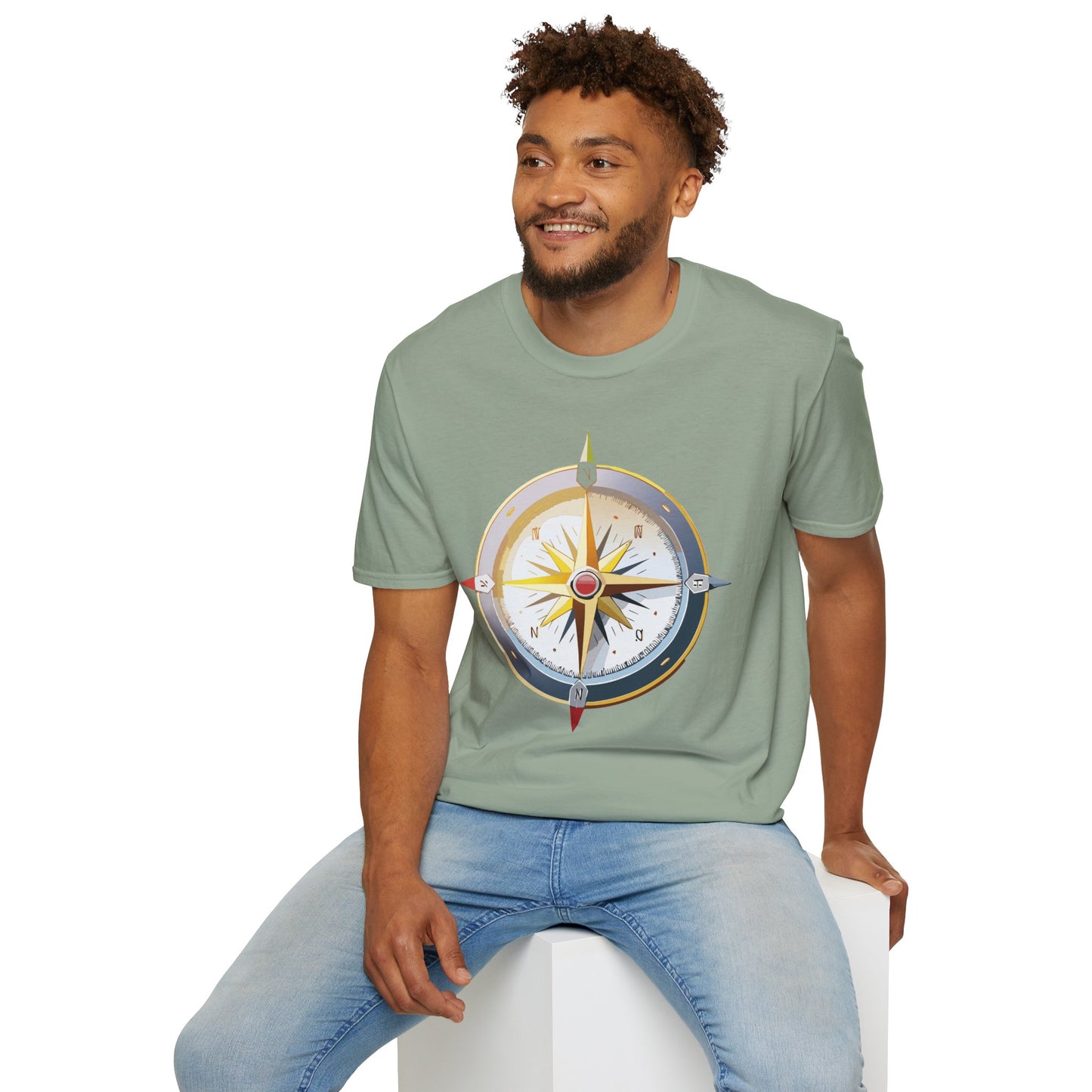 Compass T Shirt, Compass Shirt, Shirt with Compass, Navigator Shirt