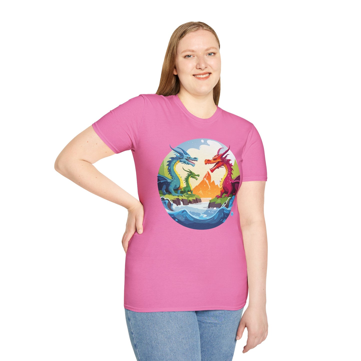 Dragon T Shirt, Dragon Shirt, Shirt with Animals, Animal Shirt