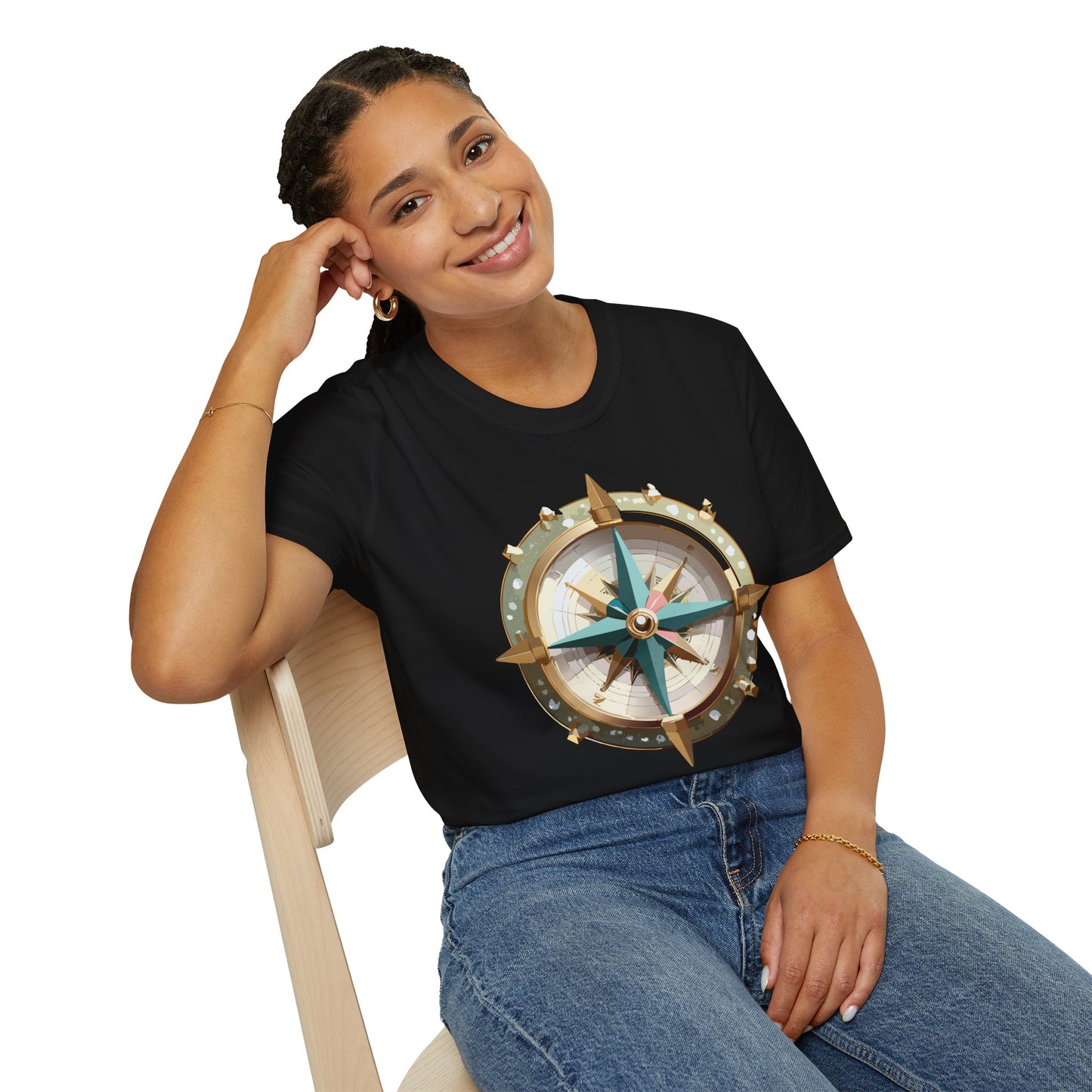 Compass T Shirt, Compass Shirt, Shirt with Compass, Navigator Shirt