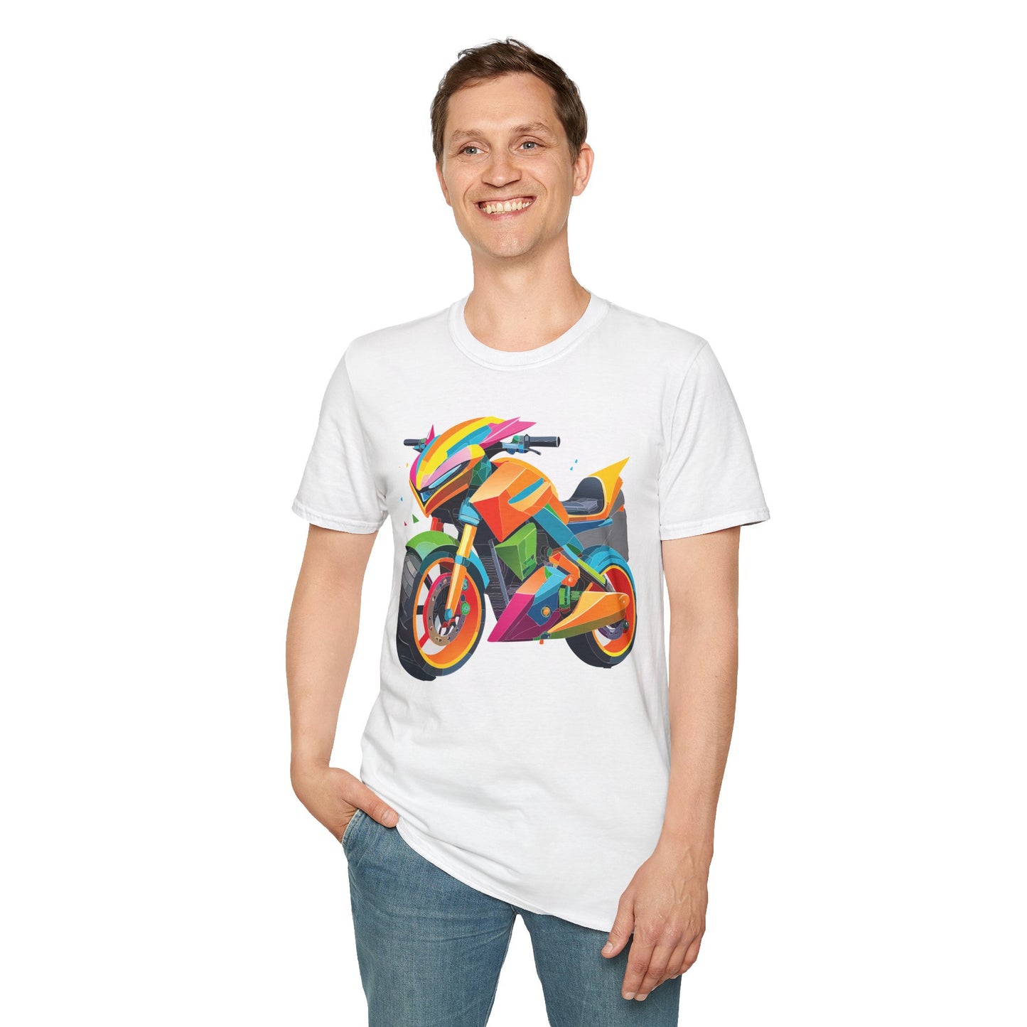 Bike T Shirt, Moto Shirt, Shirt with Motorcycle, MTB T Shirts