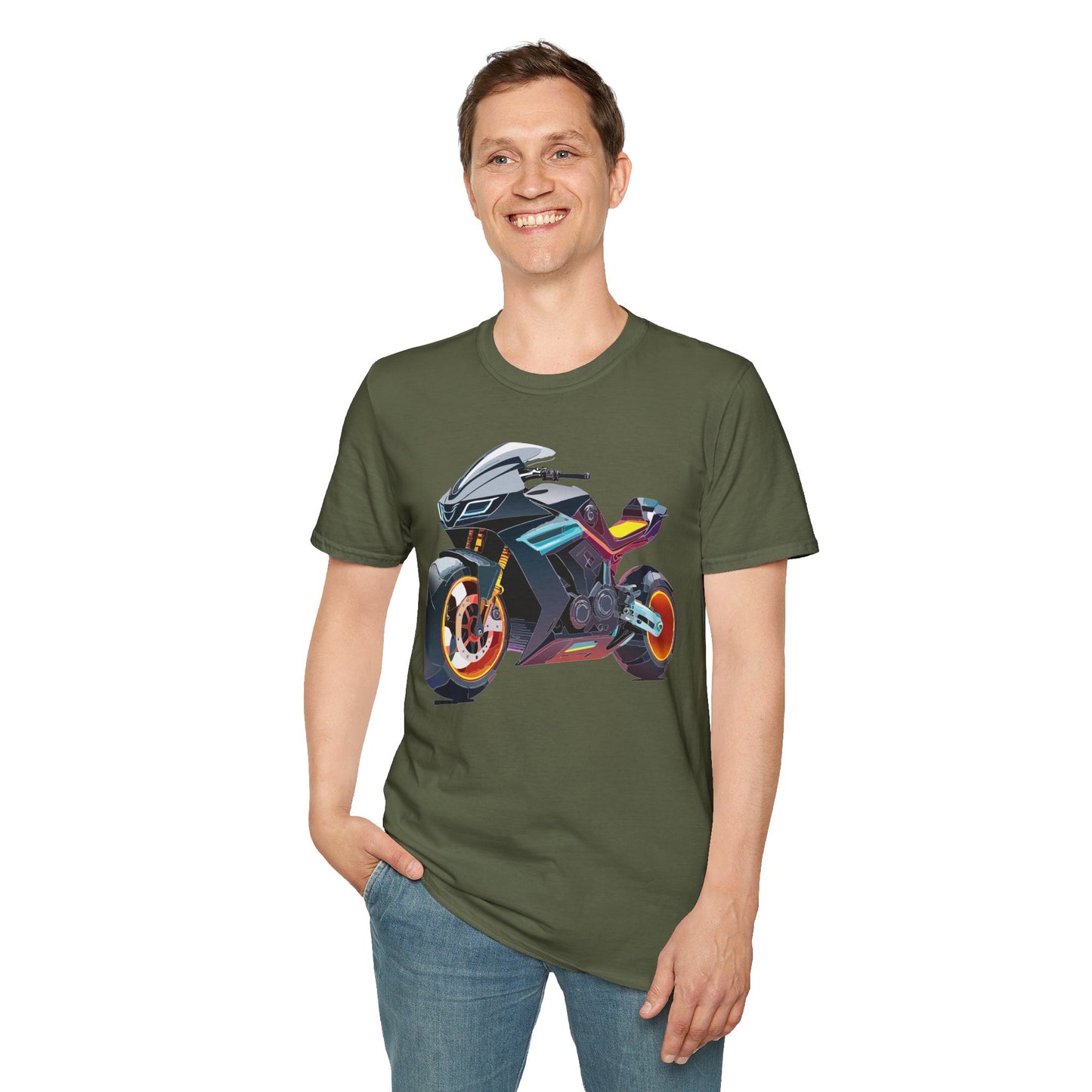 Bike T Shirt, Moto Shirt, Shirt with Motorcycle, MTB T Shirts