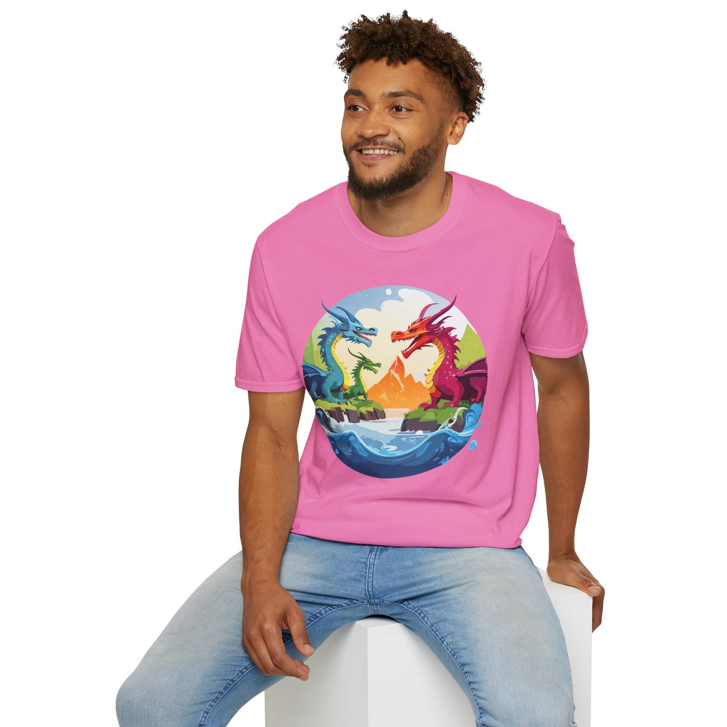 Dragon T Shirt, Dragon Shirt, Shirt with Animals, Animal Shirt