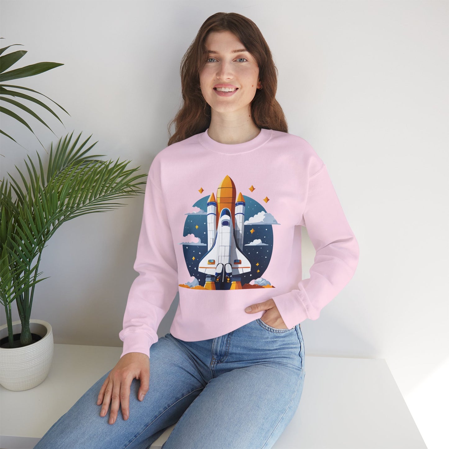 Space Shuttle Sweatshirt, Cosmic Sweatshirt, Astronaut Sweatshirt, Space Cosmic Sweatshirt