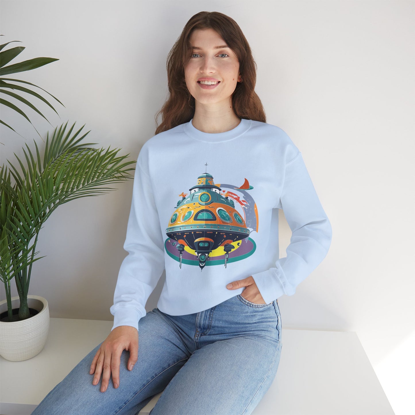 Space Shuttle Sweatshirt, Cosmic Sweatshirt, Astronaut Sweatshirt, Space Cosmic Sweatshirt