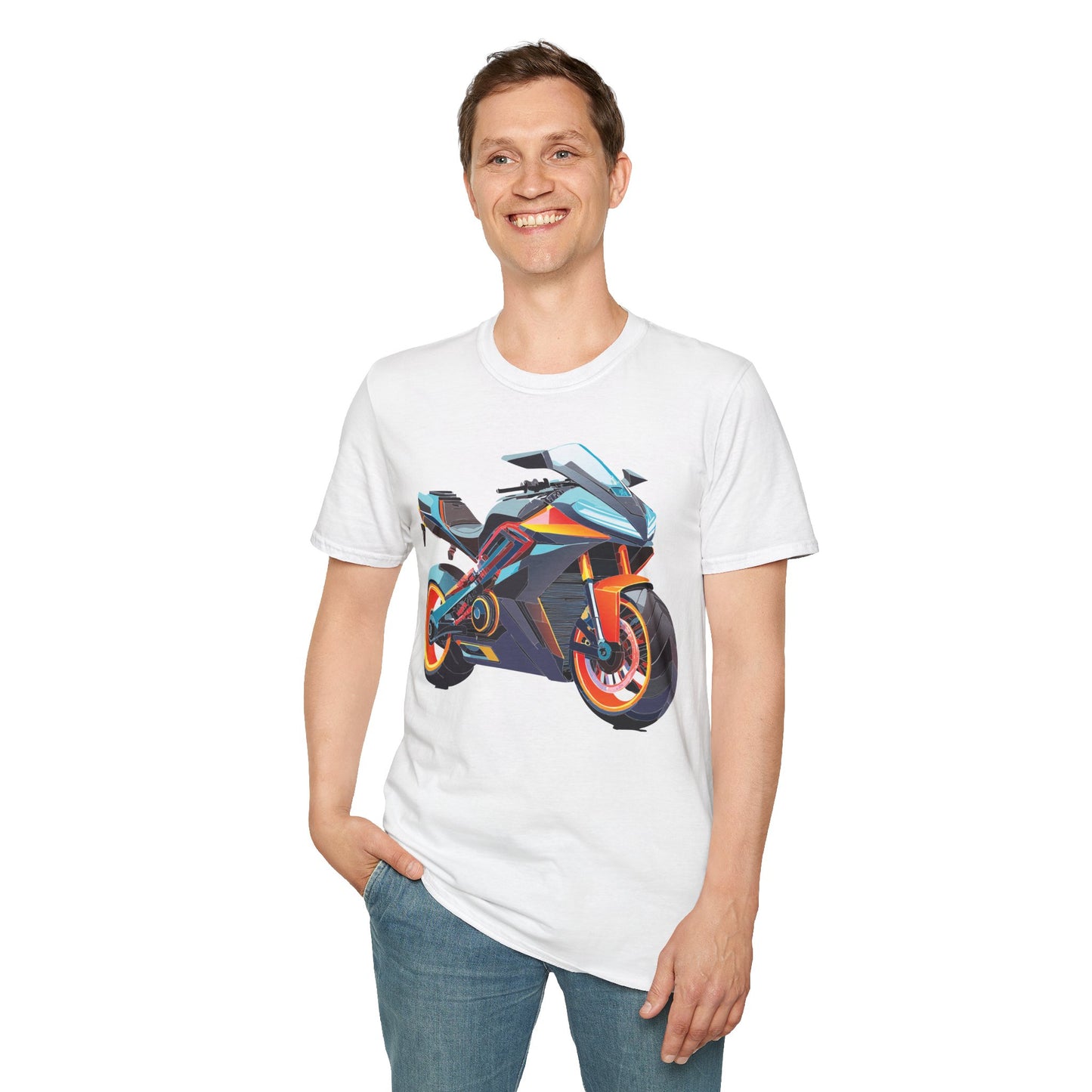 Bike T Shirt, Moto Shirt, Shirt with Motorcycle, MTB T Shirts