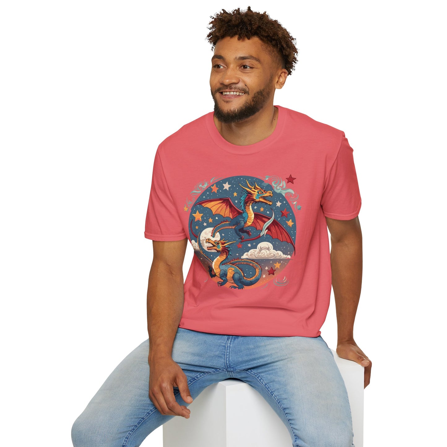 Dragon T Shirt, Dragon Shirt, Shirt with Animals, Animal Shirt