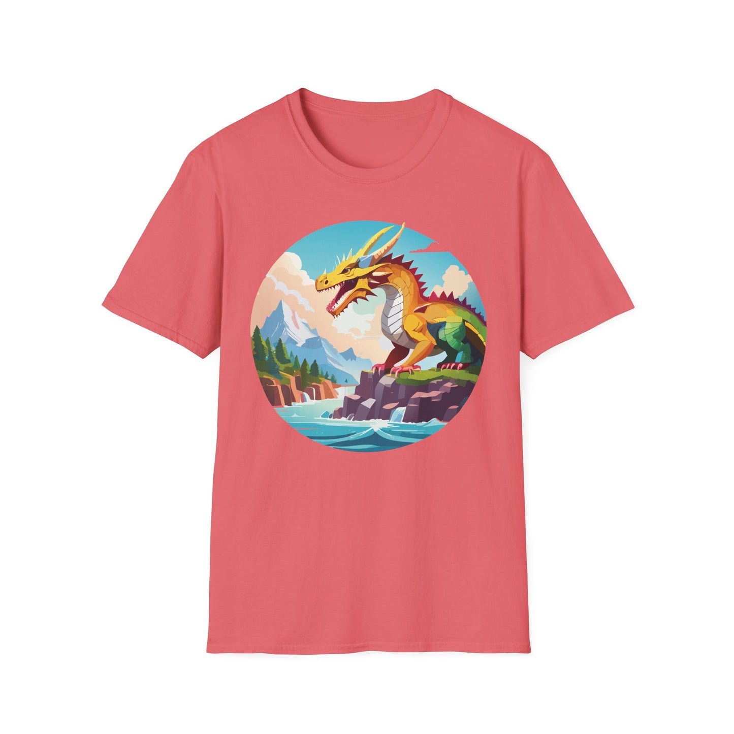 Dragon T Shirt, Dragon Shirt, Shirt with Animals, Animal Shirt