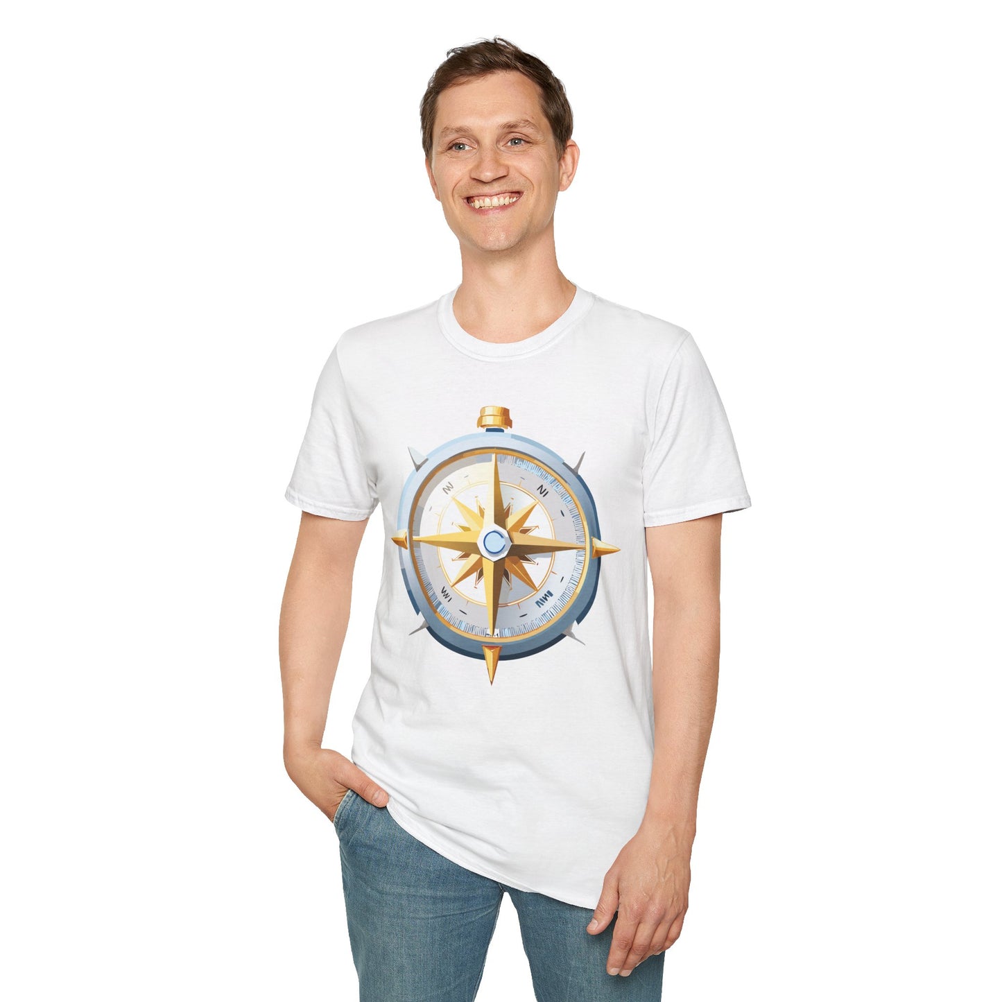 Compass T Shirt, Compass Shirt, Shirt with Compass, Navigator Shirt