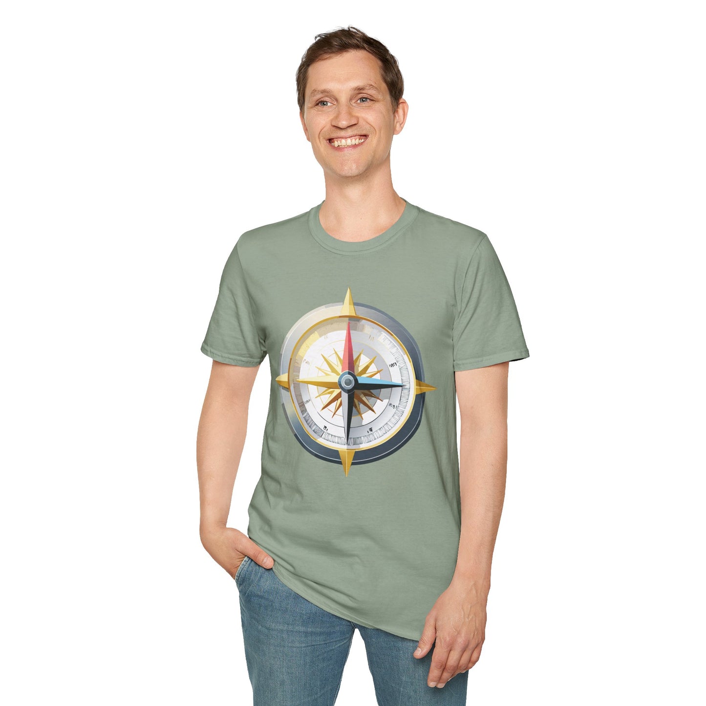 Compass T Shirt, Compass Shirt, Shirt with Compass, Navigator Shirt