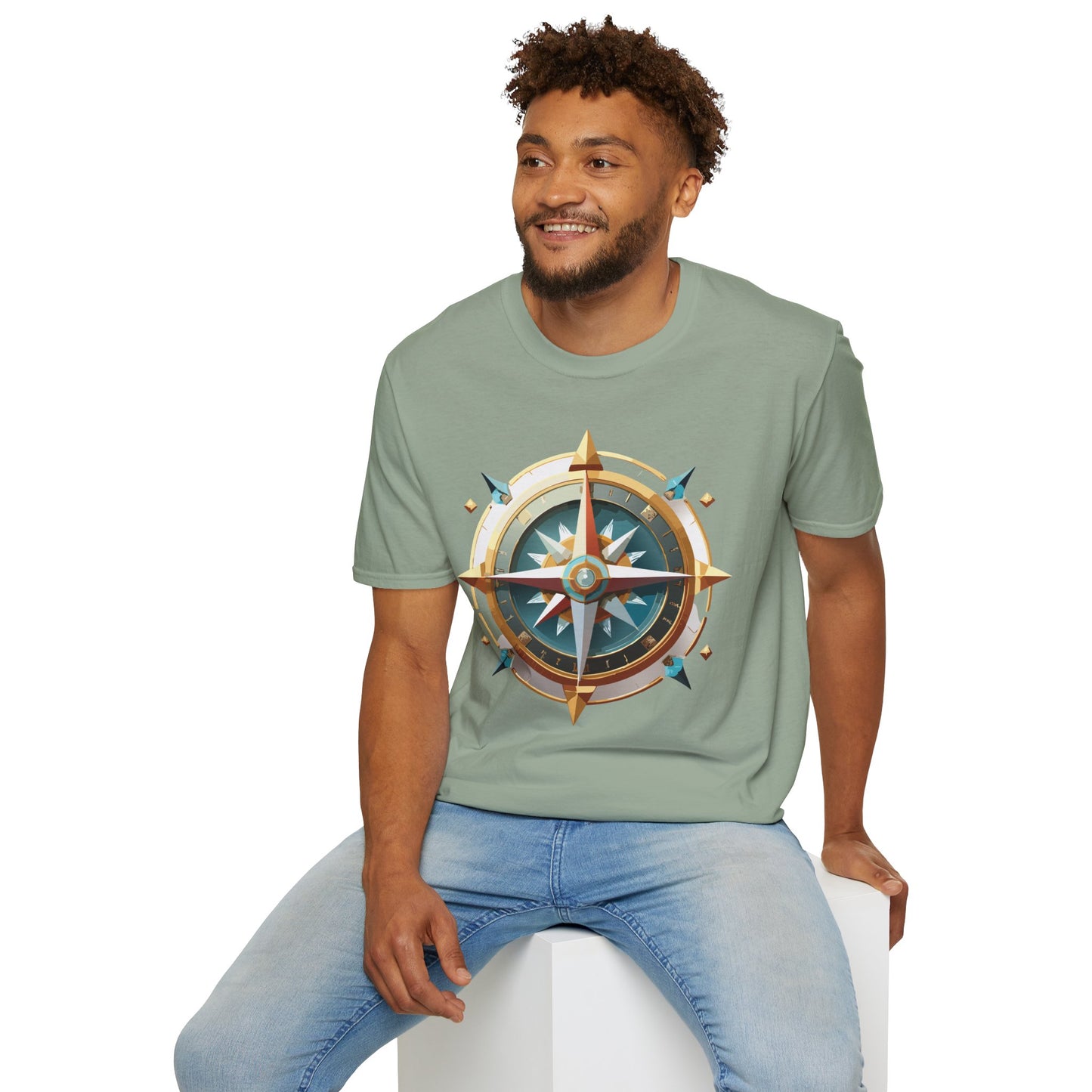 Compass T Shirt, Compass Shirt, Shirt with Compass, Navigator Shirt
