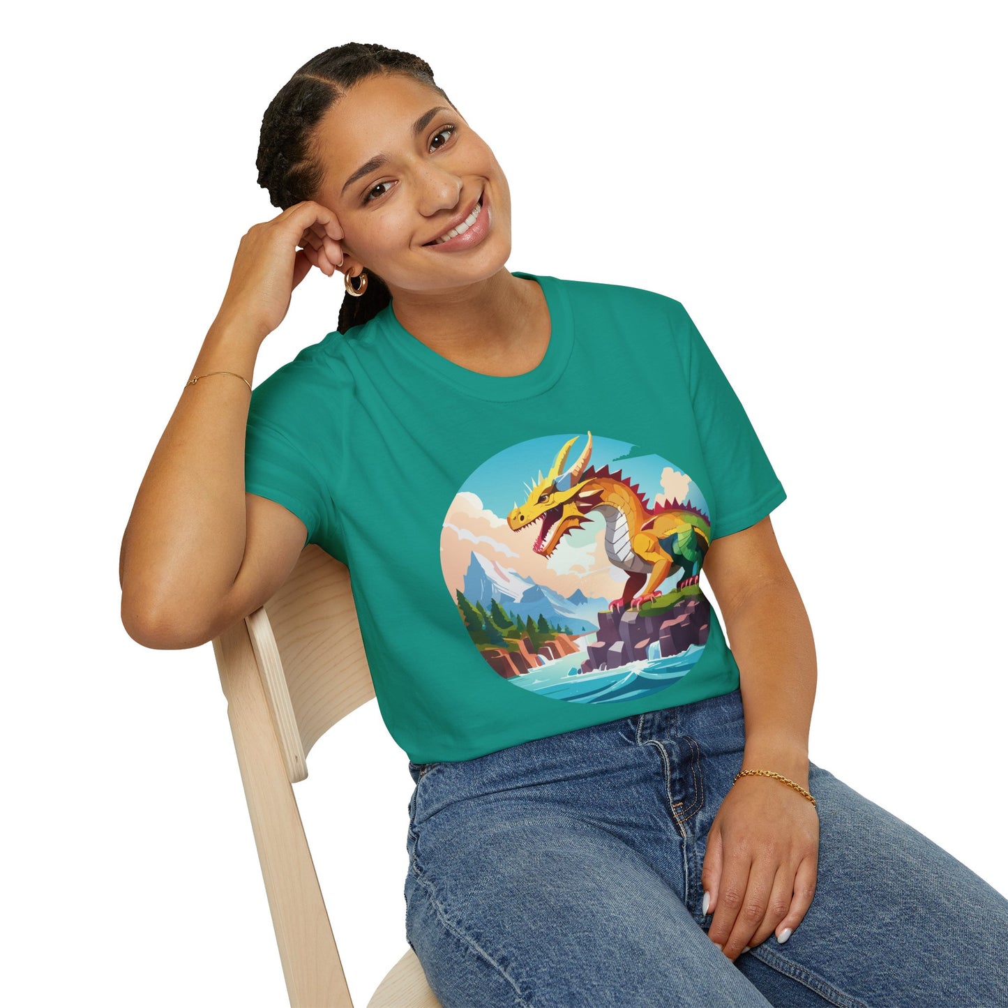 Dragon T Shirt, Dragon Shirt, Shirt with Animals, Animal Shirt