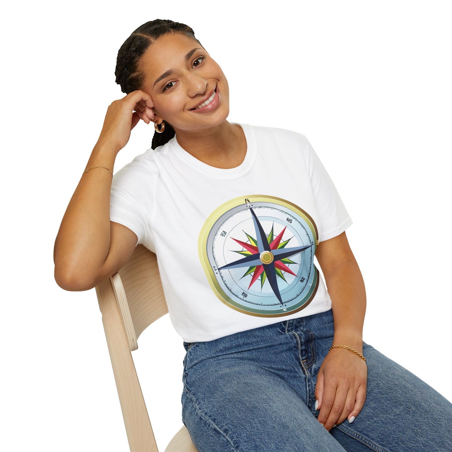 Compass T Shirt, Compass Shirt, Shirt with Compass, Navigator Shirt