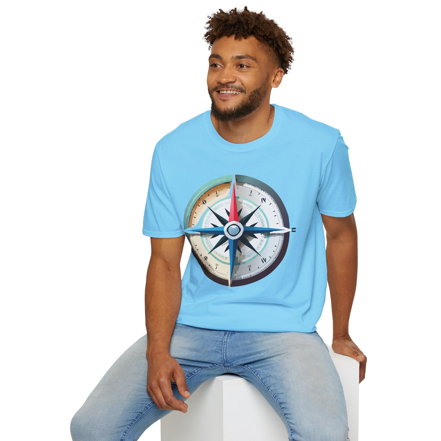 Compass T Shirt, Compass Shirt, Shirt with Compass, Navigator Shirt