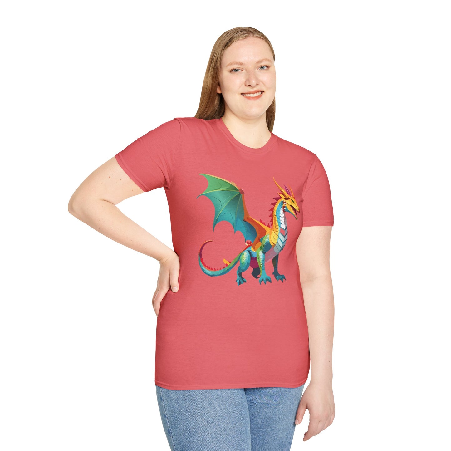 Dragon T Shirt, Dragon Shirt, Shirt with Animals, Animal Shirt