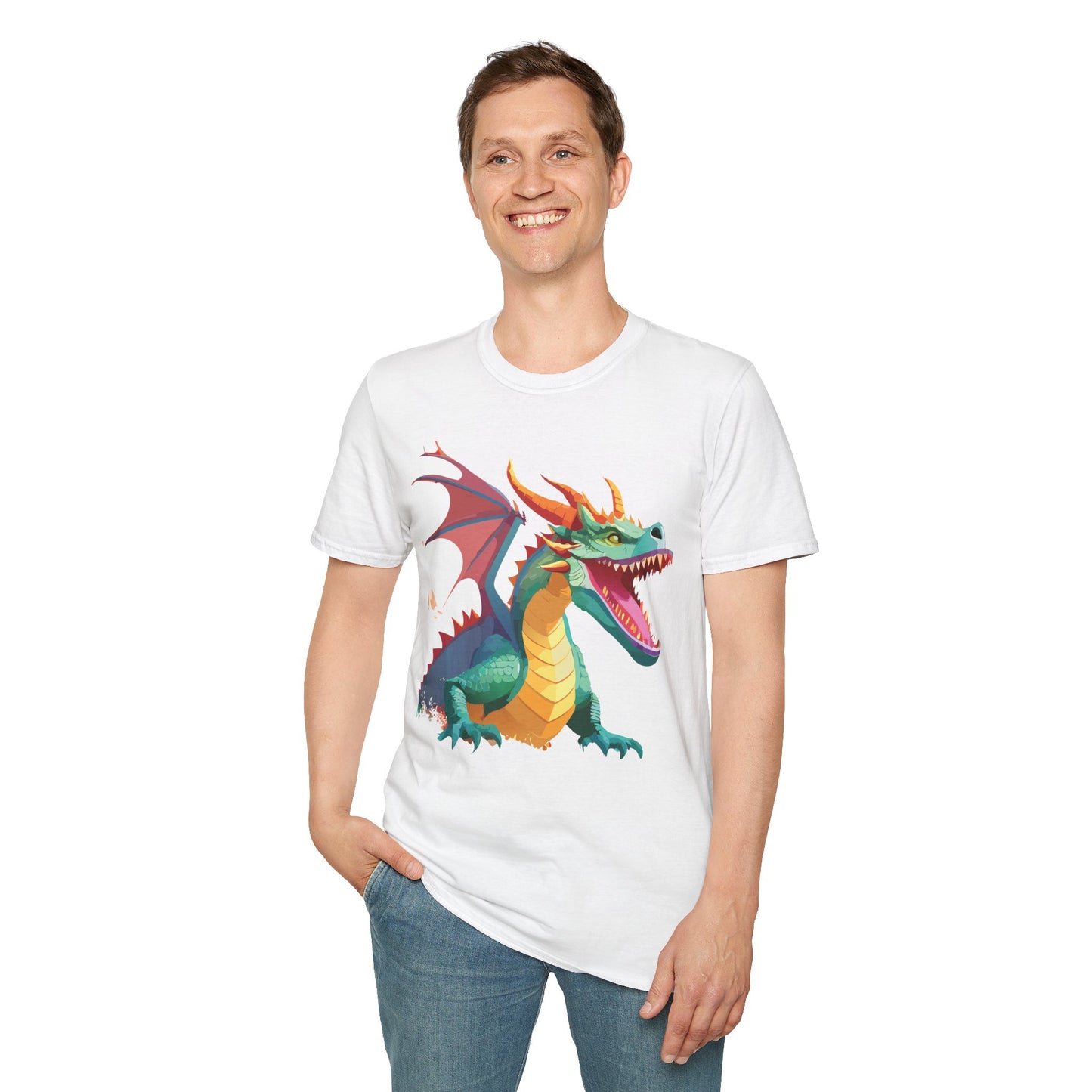 Dragon T Shirt, Dragon Shirt, Shirt with Animals, Animal Shirt