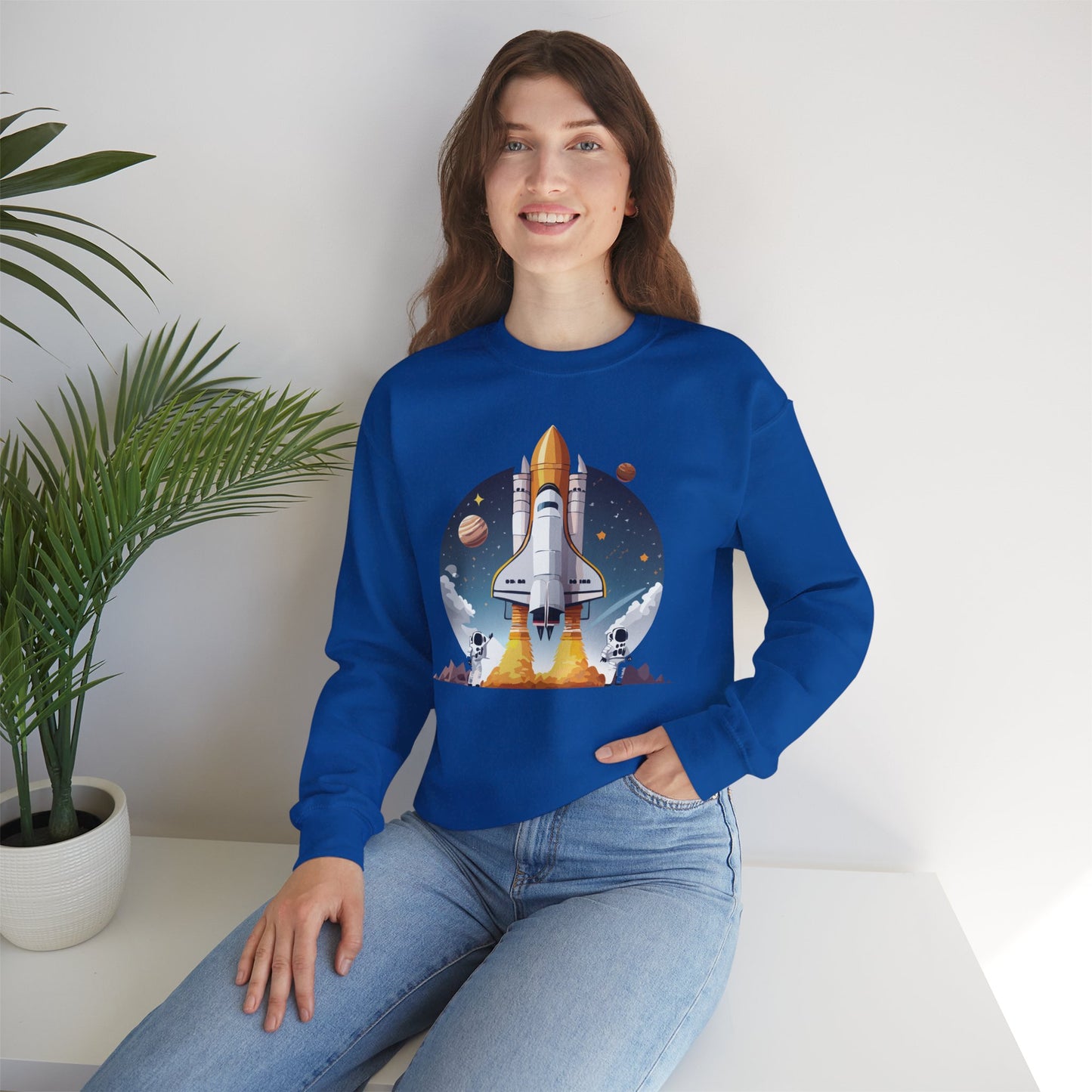 Space Shuttle Sweatshirt, Cosmic Sweatshirt, Astronaut Sweatshirt, Space Cosmic Sweatshirt