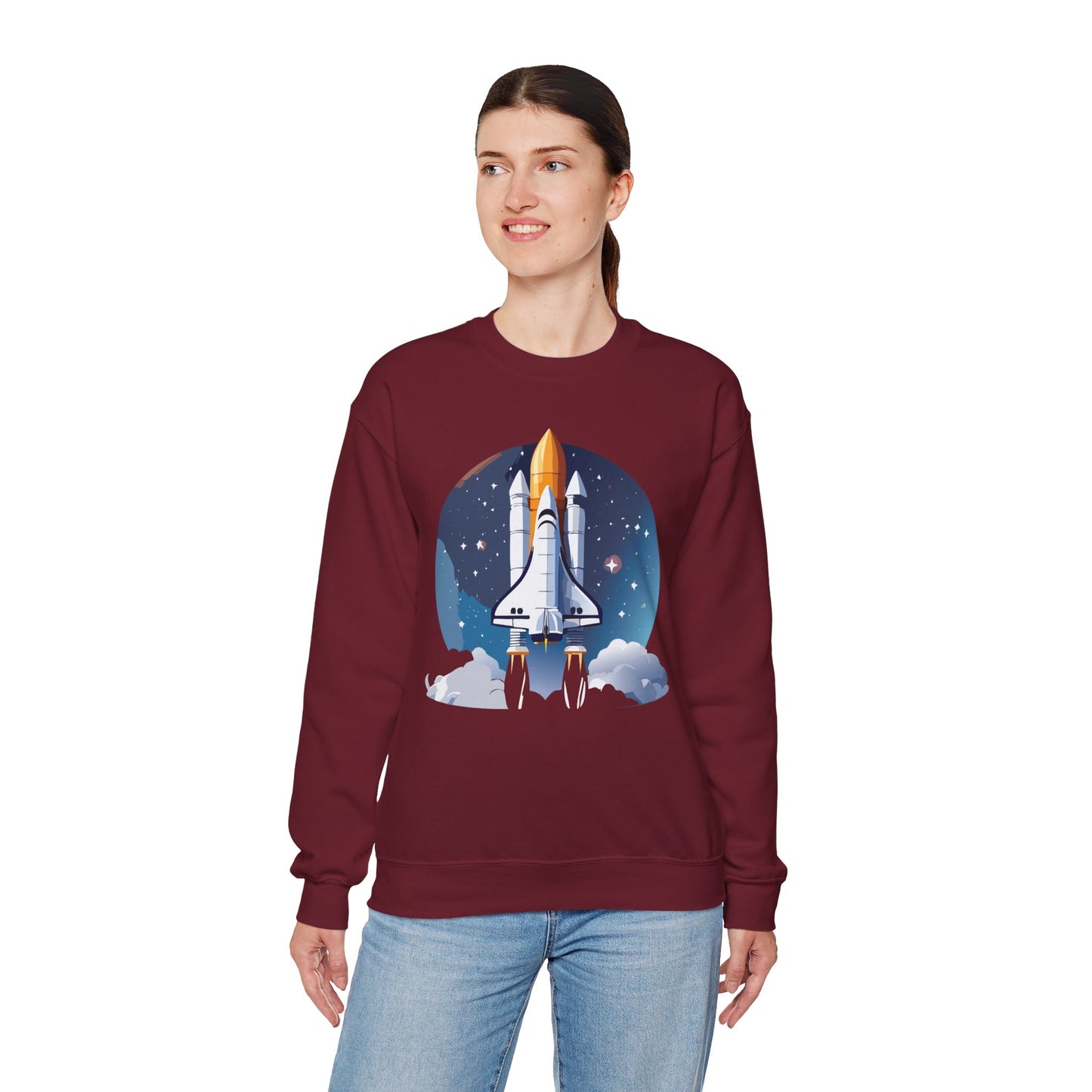 Space Shuttle Sweatshirt, Cosmic Sweatshirt, Astronaut Sweatshirt, Space Cosmic Sweatshirt