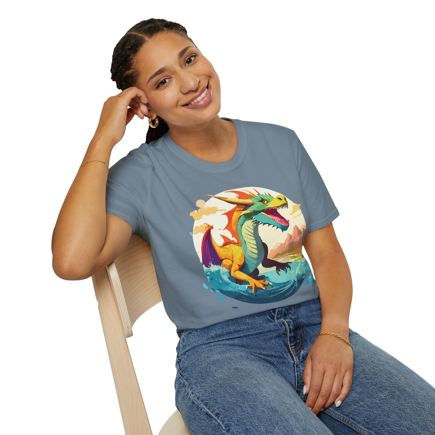 Dragon T Shirt, Dragon Shirt, Shirt with Animals, Animal Shirt