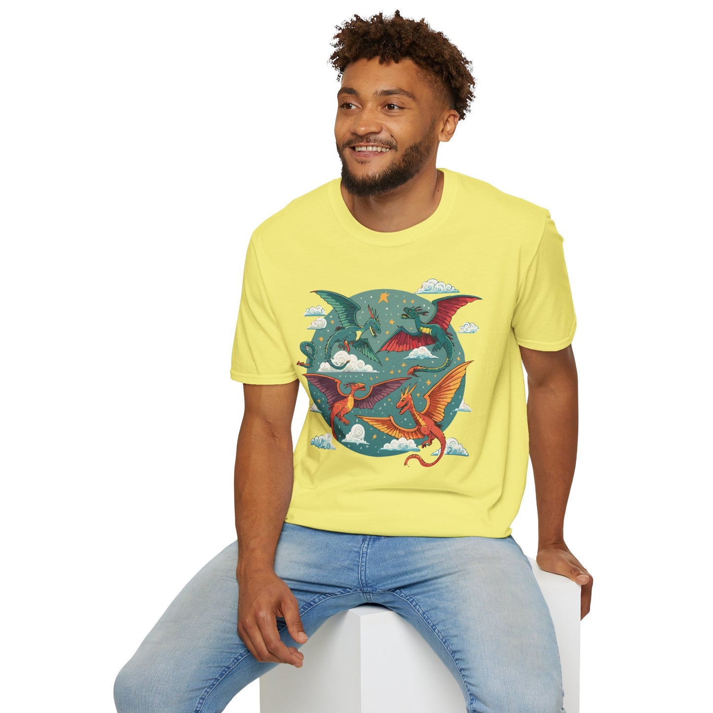 Dragon T Shirt, Dragon Shirt, Shirt with Animals, Animal Shirt