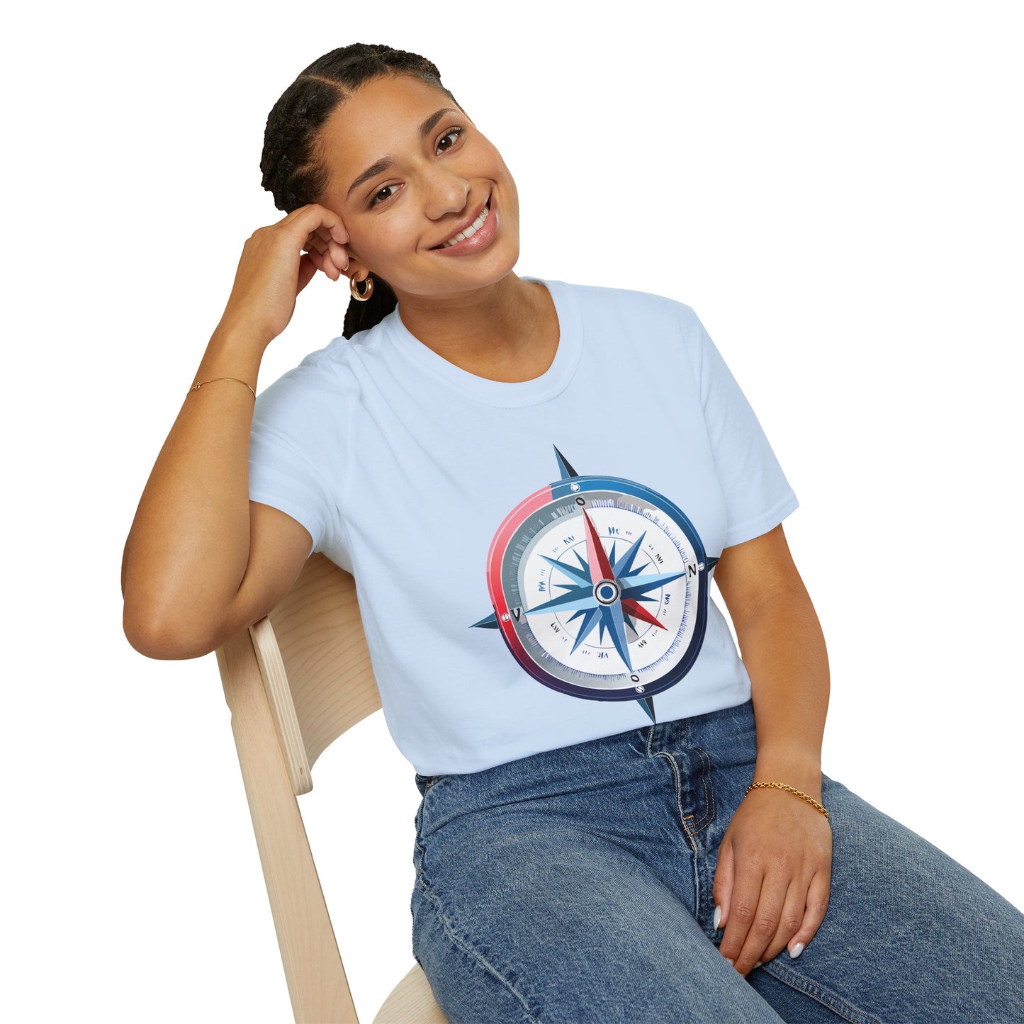 Compass T Shirt, Compass Shirt, Shirt with Compass, Navigator Shirt