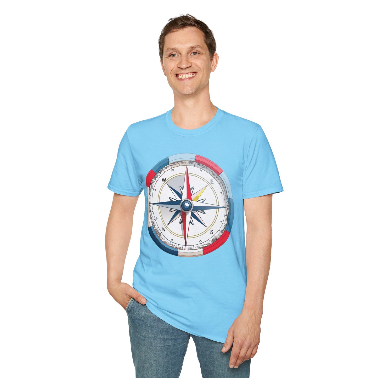 Compass T Shirt, Compass Shirt, Shirt with Compass, Navigator Shirt
