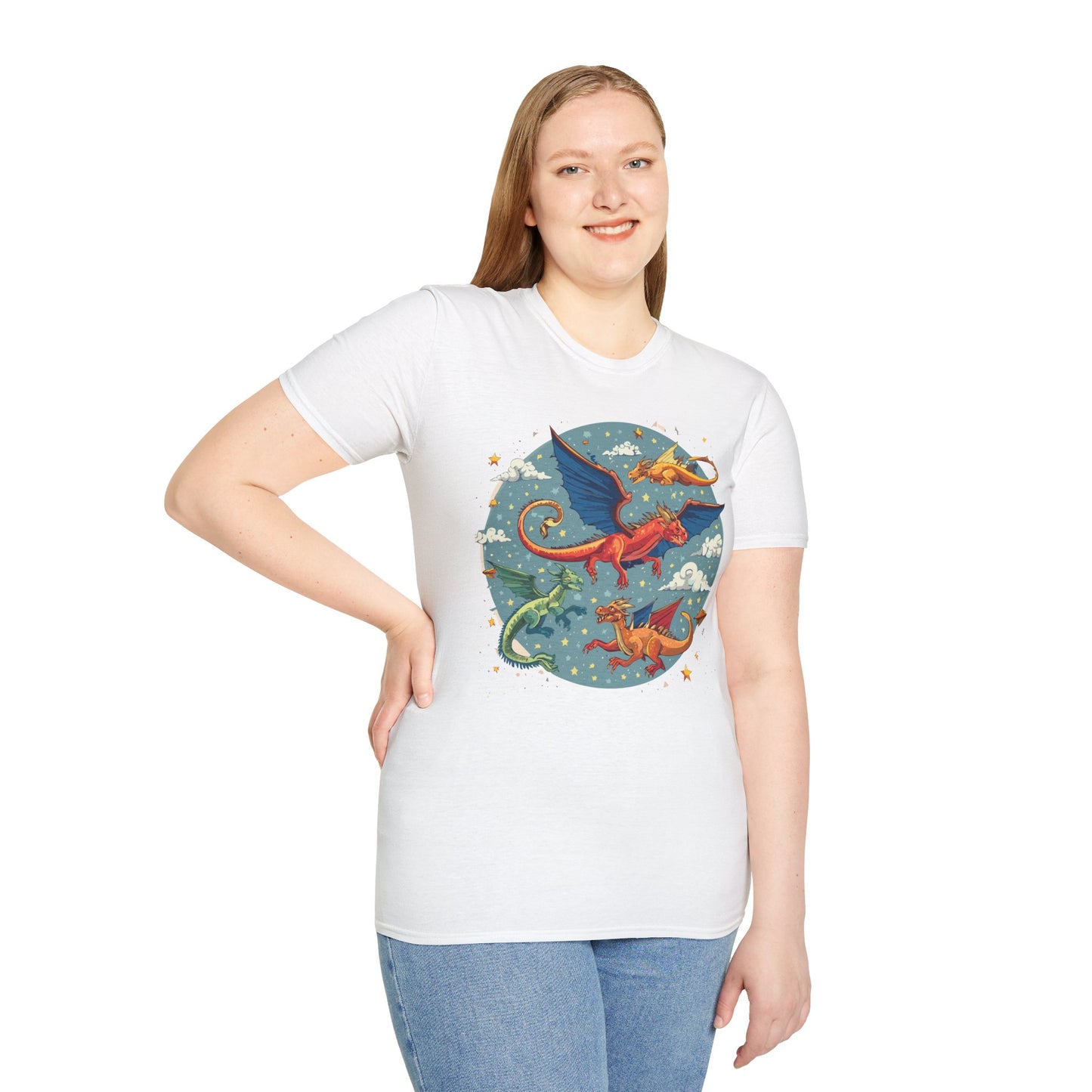 Dragon T Shirt, Dragon Shirt, Shirt with Animals, Animal Shirt