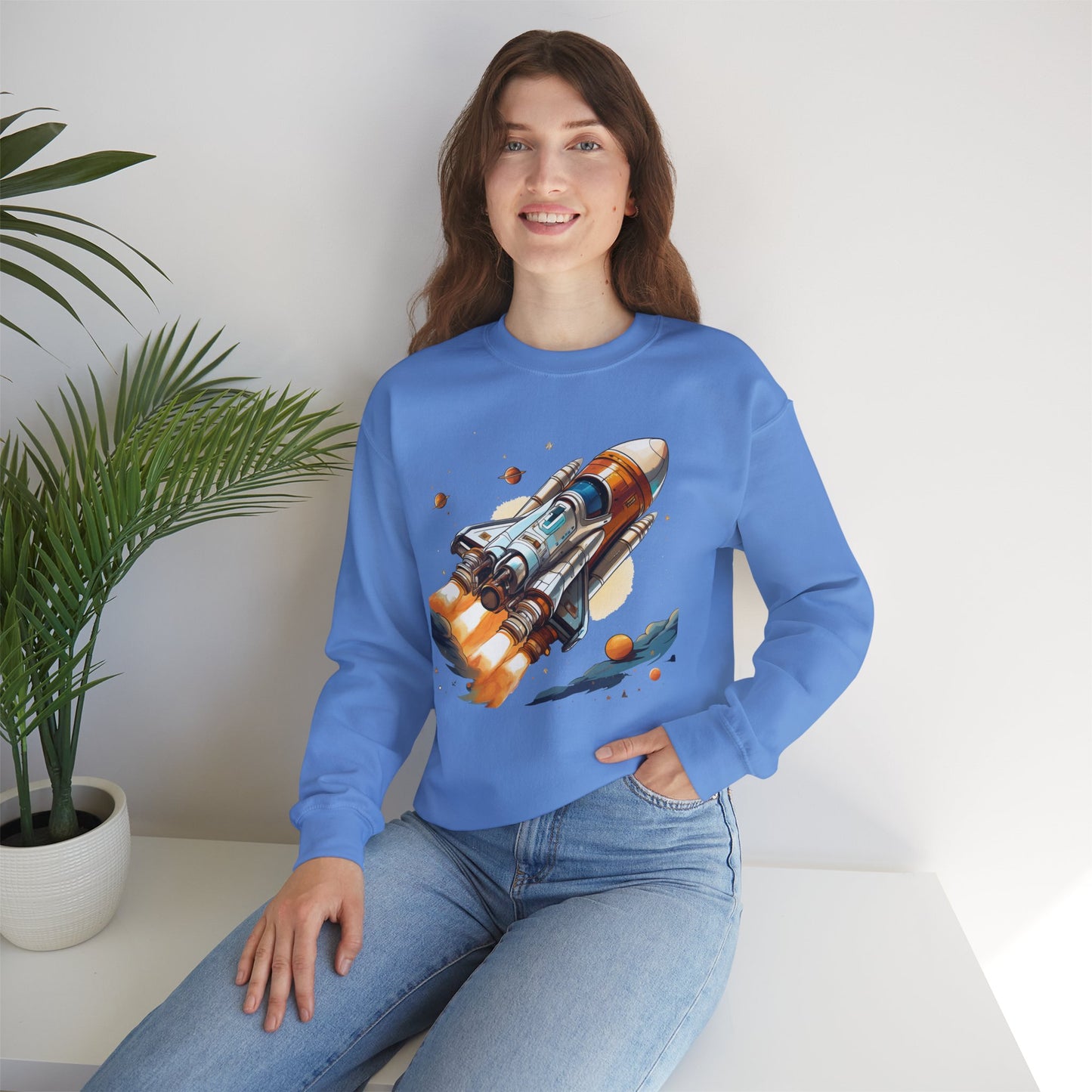 Space Shuttle Sweatshirt, Cosmic Sweatshirt, Astronaut Sweatshirt, Space Cosmic Sweatshirt