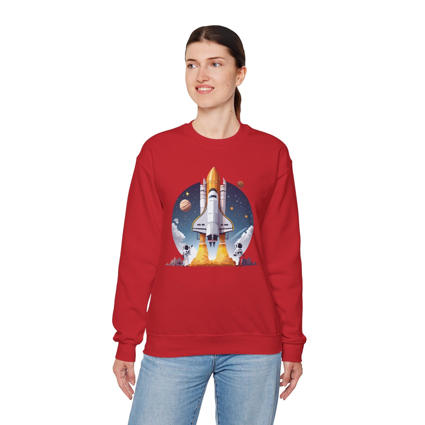 Space Shuttle Sweatshirt, Cosmic Sweatshirt, Astronaut Sweatshirt, Space Cosmic Sweatshirt