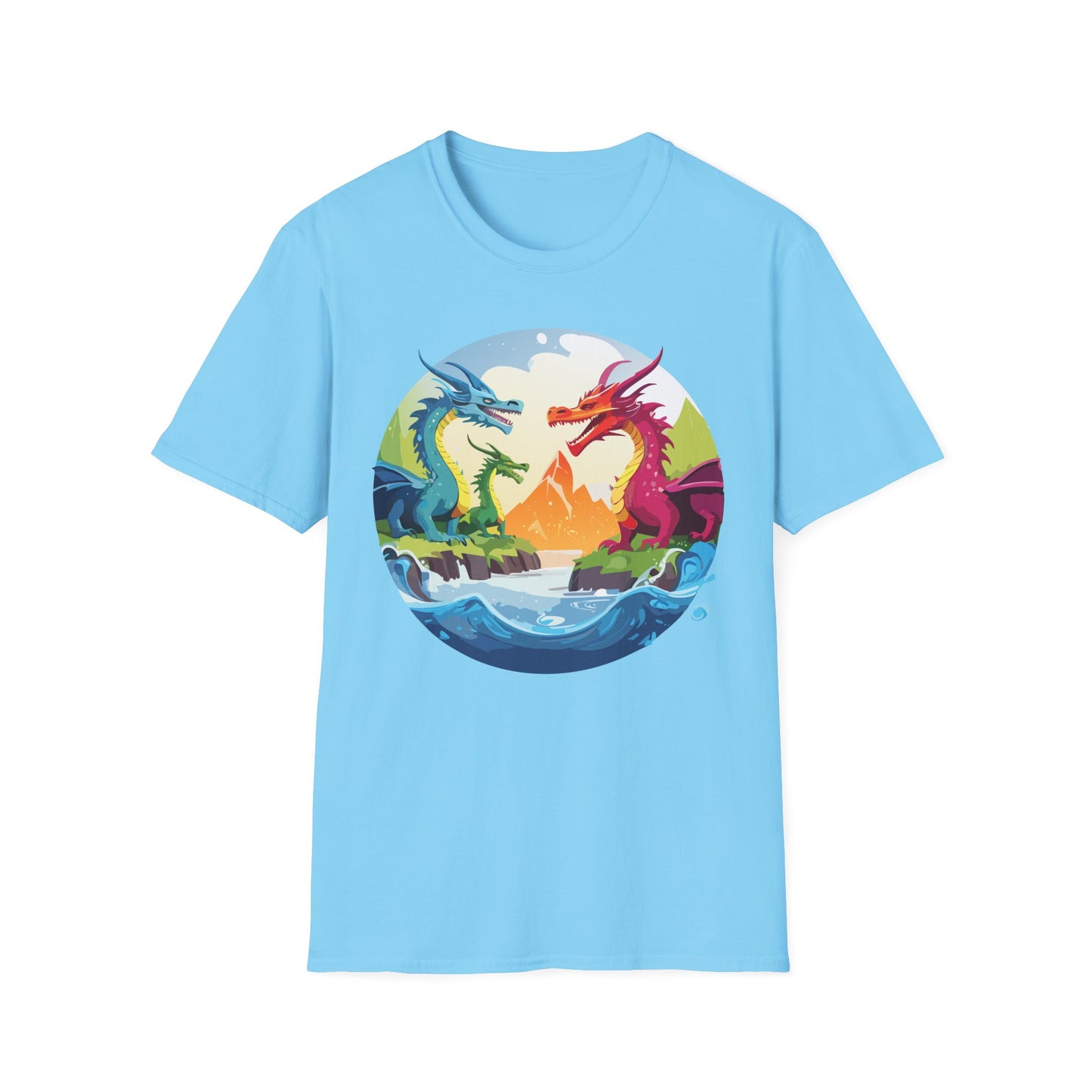 Dragon T Shirt, Dragon Shirt, Shirt with Animals, Animal Shirt