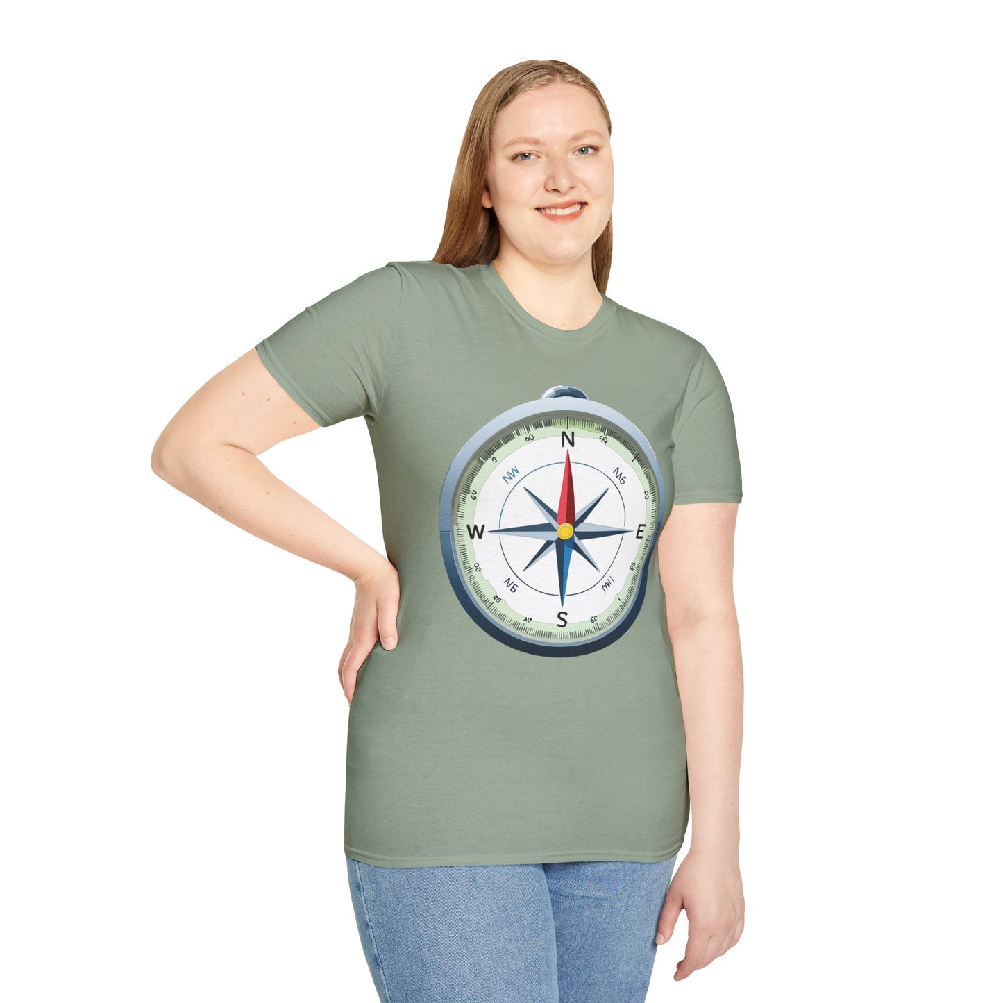 Compass T Shirt, Compass Shirt, Shirt with Compass, Navigator Shirt