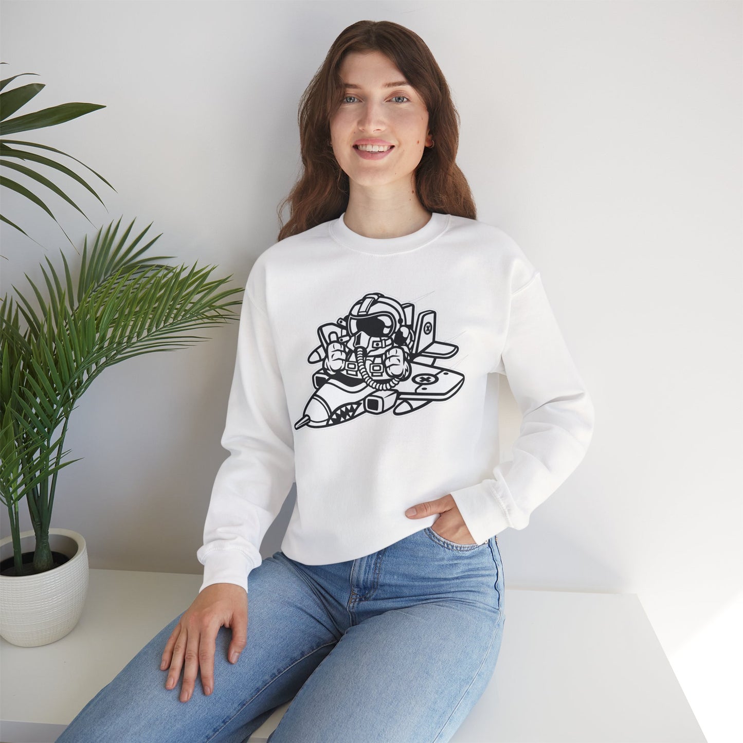Space Shuttle Sweatshirt, Cosmic Sweatshirt, Astronaut Sweatshirt, Space Cosmic Sweatshirt