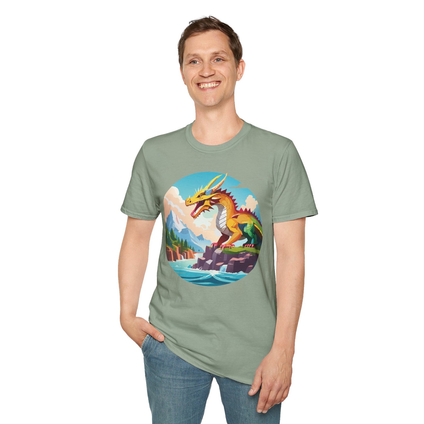 Dragon T Shirt, Dragon Shirt, Shirt with Animals, Animal Shirt