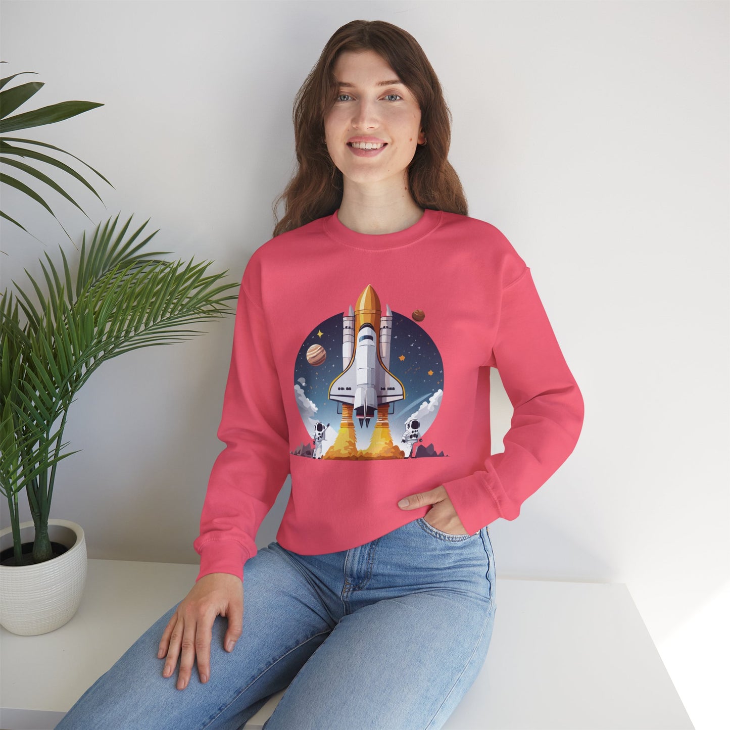 Space Shuttle Sweatshirt, Cosmic Sweatshirt, Astronaut Sweatshirt, Space Cosmic Sweatshirt