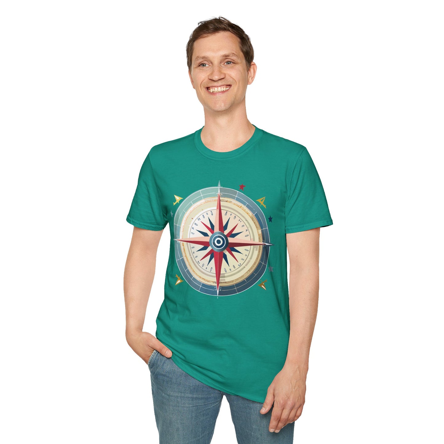 Compass T Shirt, Compass Shirt, Shirt with Compass, Navigator Shirt