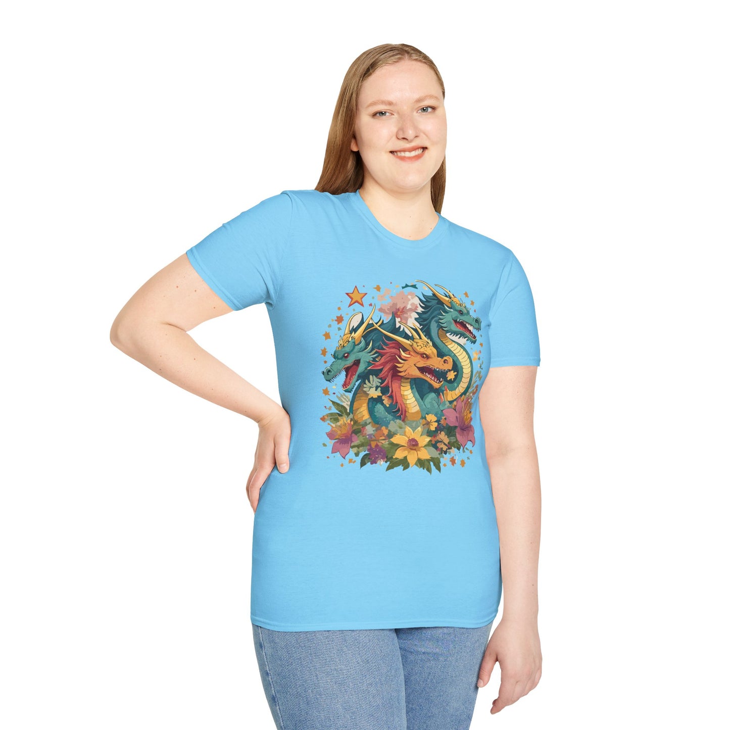 Dragon T Shirt, Dragon Shirt, Shirt with Animals, Animal Shirt