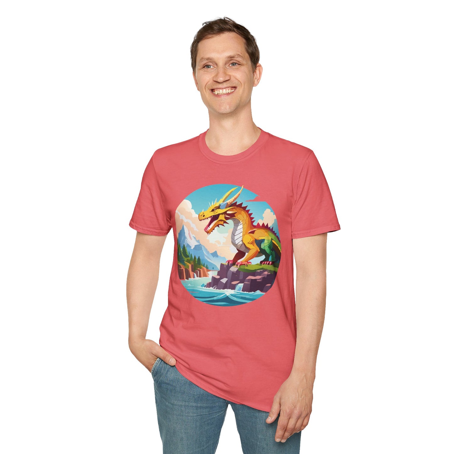 Dragon T Shirt, Dragon Shirt, Shirt with Animals, Animal Shirt