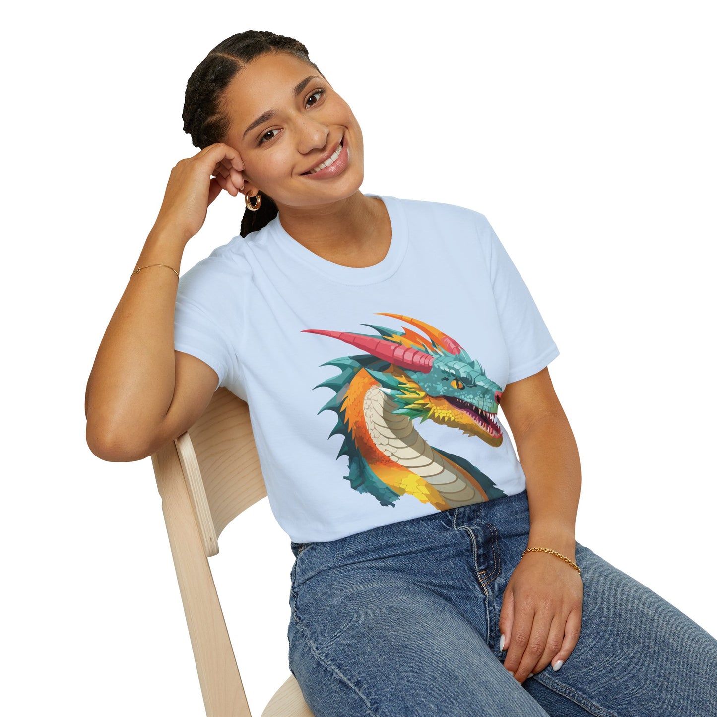 Dragon T Shirt, Dragon Shirt, Shirt with Animals, Animal Shirt
