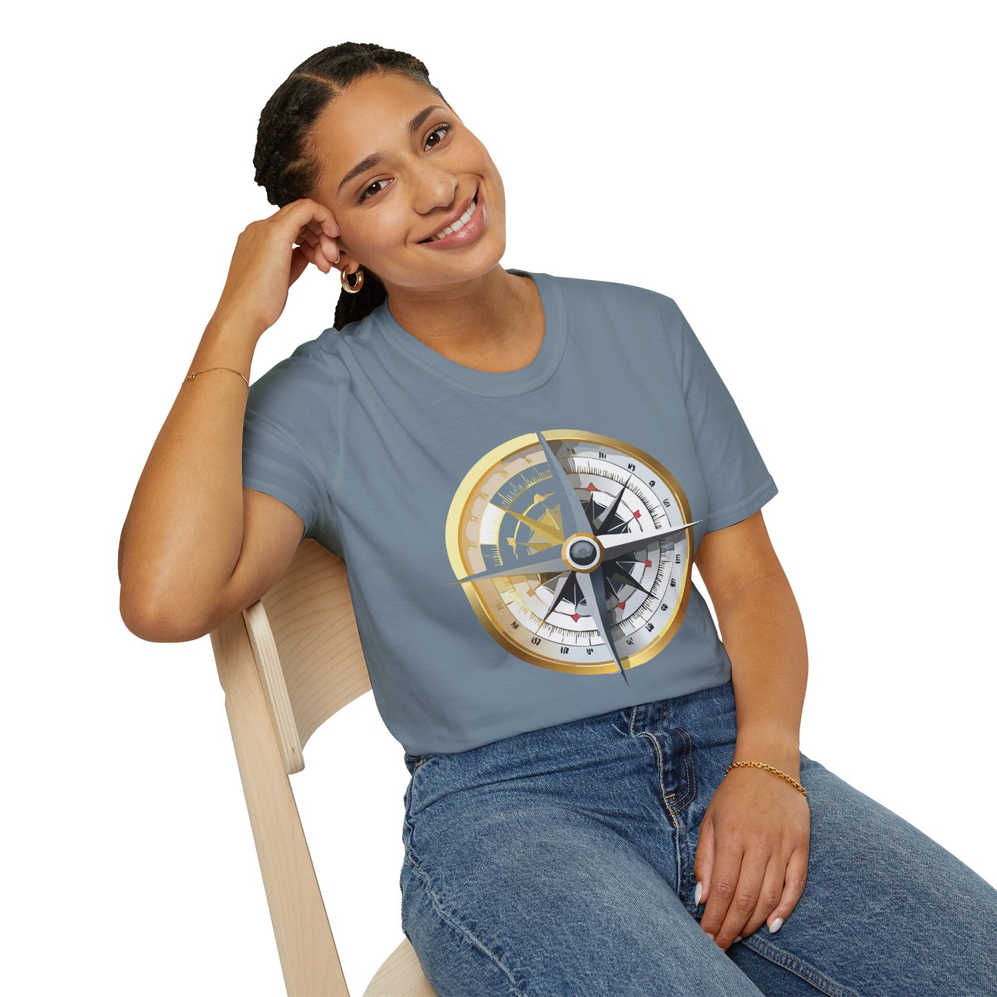 Compass T Shirt, Compass Shirt, Shirt with Compass, Navigator Shirt
