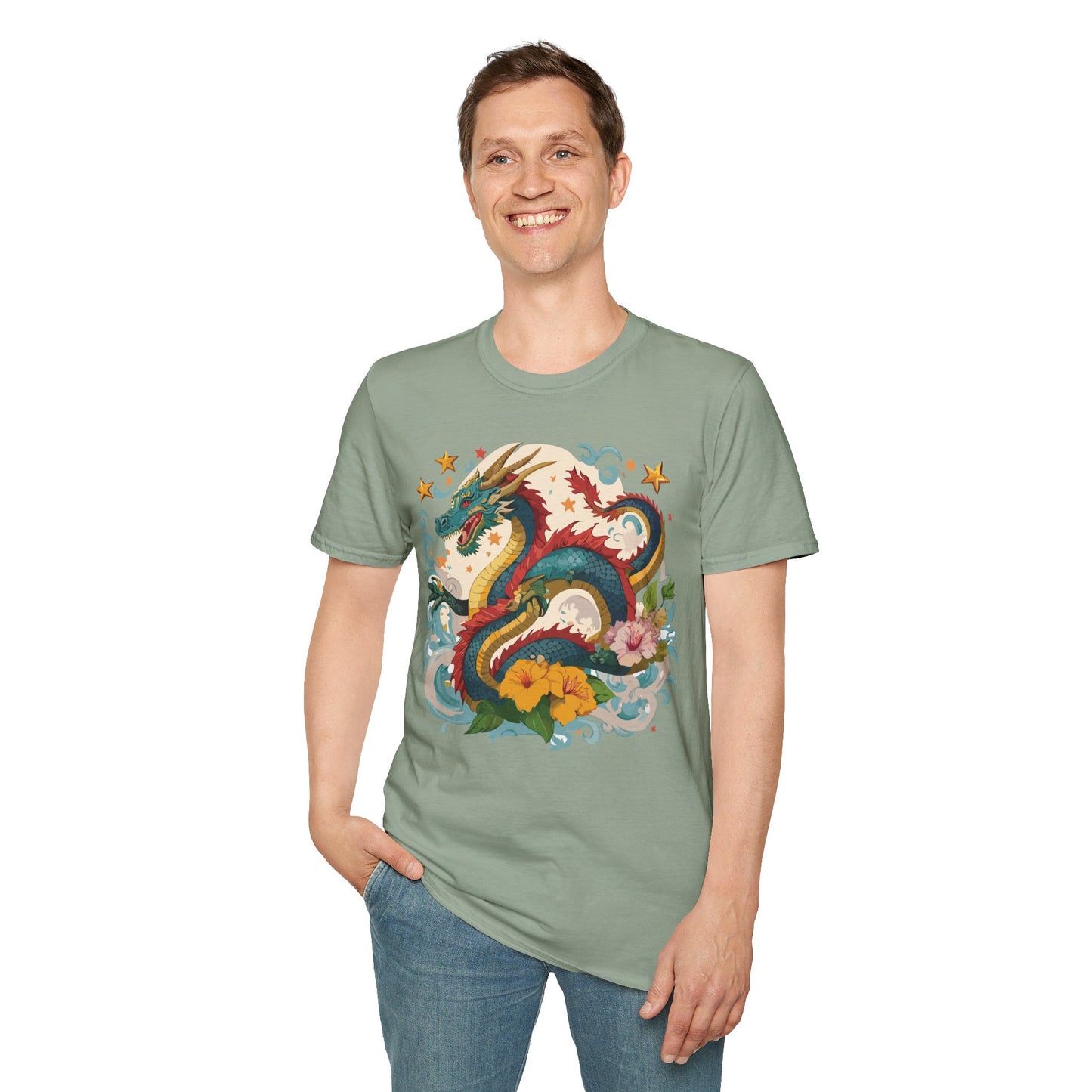Dragon T Shirt, Dragon Shirt, Shirt with Animals, Animal Shirt