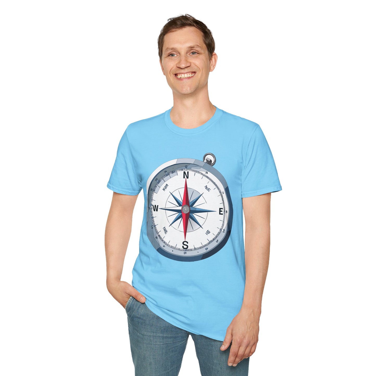 Compass T Shirt, Compass Shirt, Shirt with Compass, Navigator Shirt
