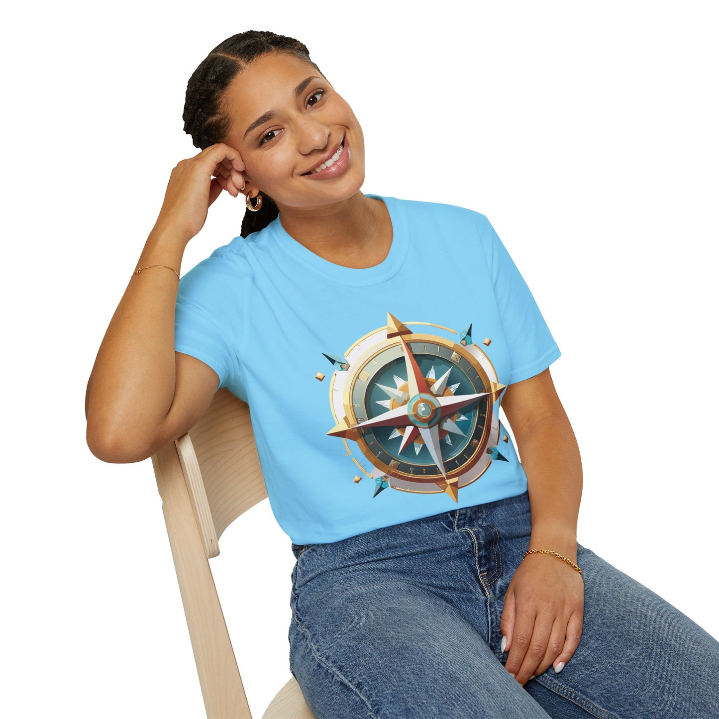 Compass T Shirt, Compass Shirt, Shirt with Compass, Navigator Shirt