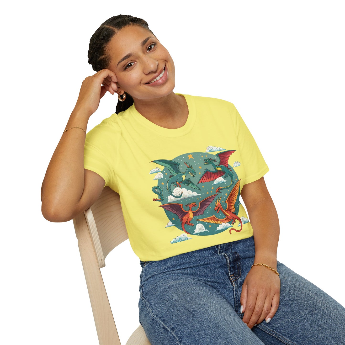 Dragon T Shirt, Dragon Shirt, Shirt with Animals, Animal Shirt