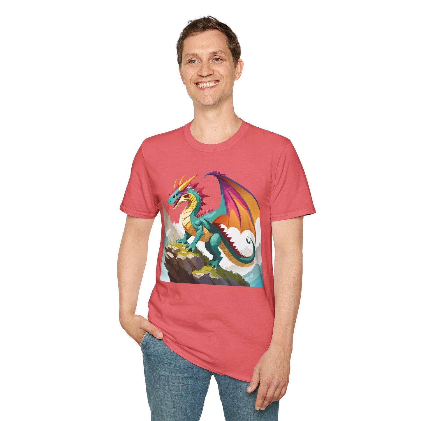 Dragon T Shirt, Dragon Shirt, Shirt with Animals, Animal Shirt