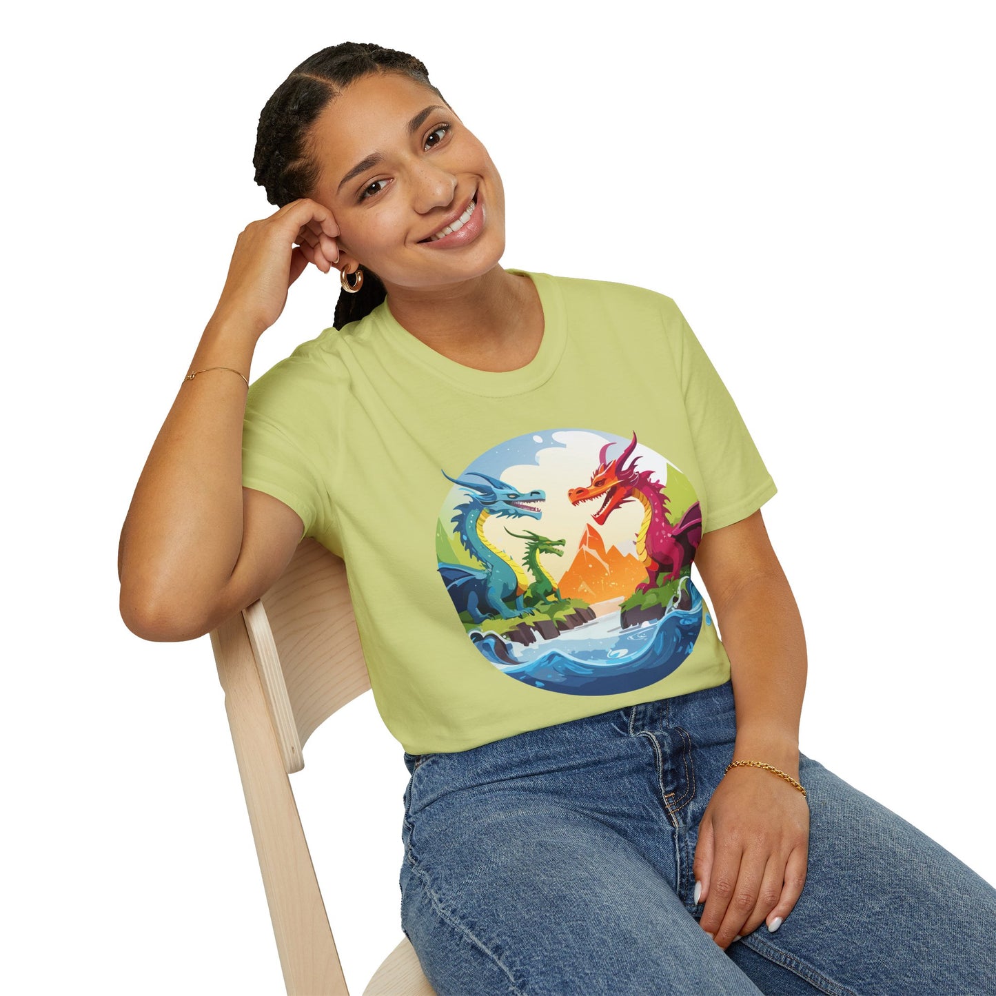 Dragon T Shirt, Dragon Shirt, Shirt with Animals, Animal Shirt