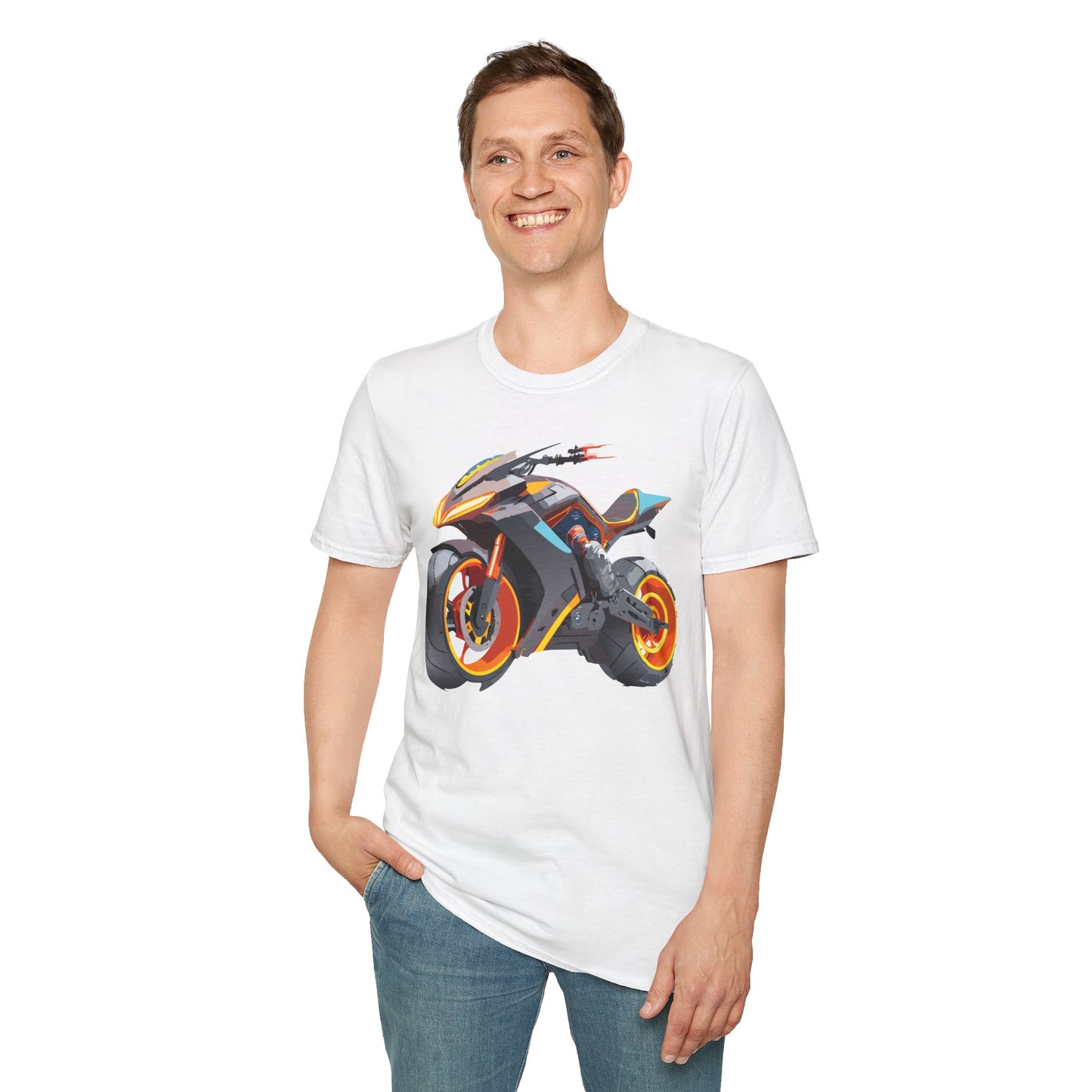 Bike T Shirt, Moto Shirt, Shirt with Motorcycle, MTB T Shirts