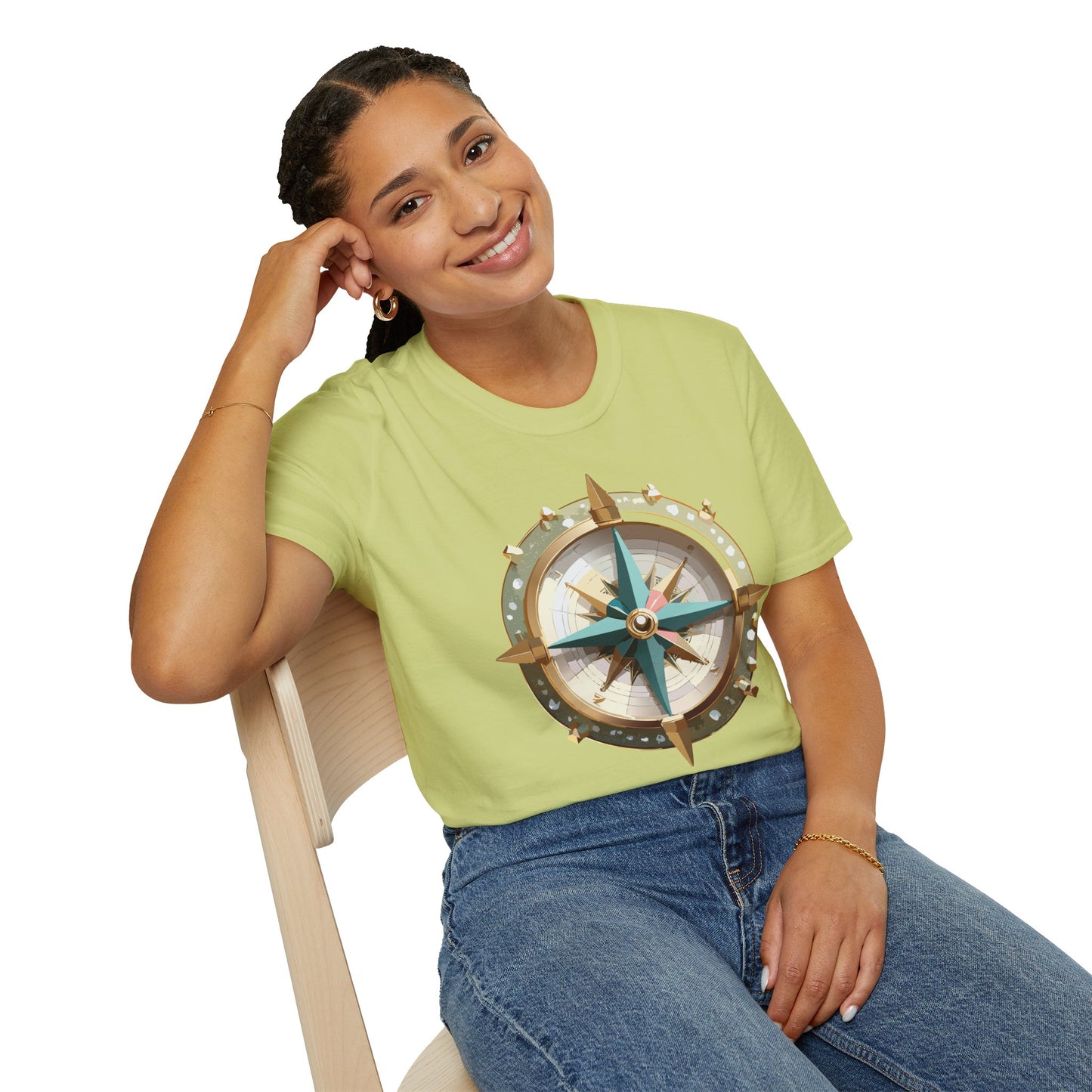 Compass T Shirt, Compass Shirt, Shirt with Compass, Navigator Shirt